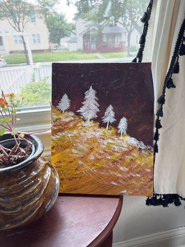 Alternate image for First Snowfall Painting