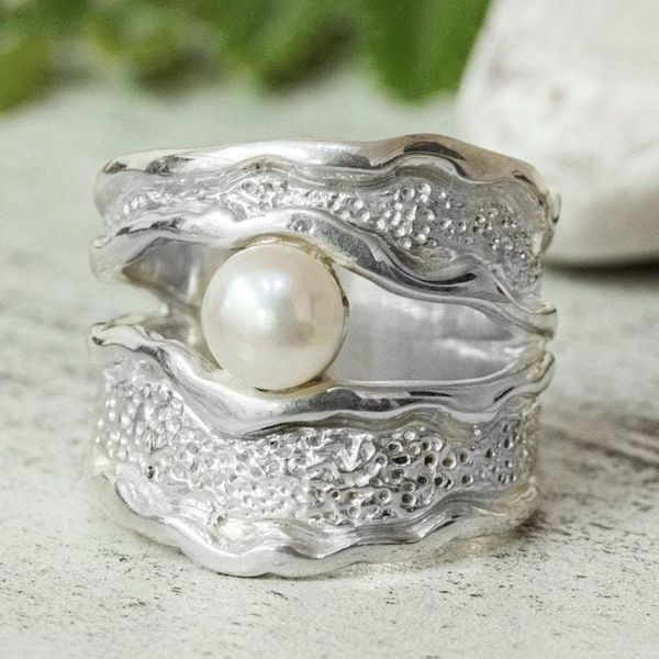 Alternate image for Single Cultured Pearl Cocktail Ring from Mexico Bold Look