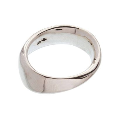 Alternate image for High-Polish Sterling Silver Band Ring from Taxco Mexico Meditation and Balance