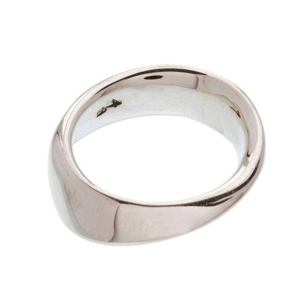 Alternate image for High-Polish Sterling Silver Band Ring from Taxco Mexico Meditation and Balance