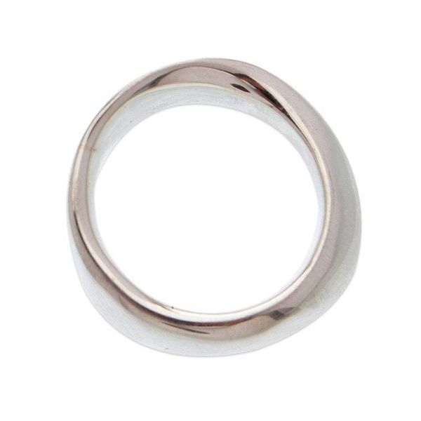 Alternate image for High-Polish Sterling Silver Band Ring from Taxco Mexico Meditation and Balance