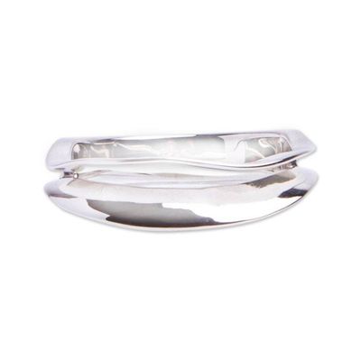 Alternate image for Double Wave Sterling Silver Ring from Mexico Sterling Waves