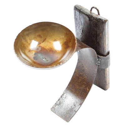 Alternate image for Iron and Wood Wall Barrel Sconce Handcrafted in Mexico Rustic Little Light