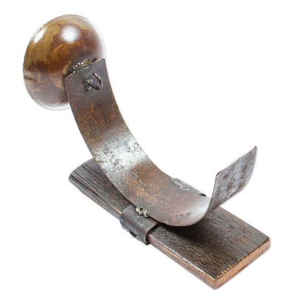 Alternate image for Iron and Wood Wall Barrel Sconce Handcrafted in Mexico Rustic Little Light