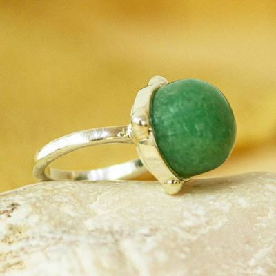 Alternate image for Natural Aventurine Ring Taxco Beacon