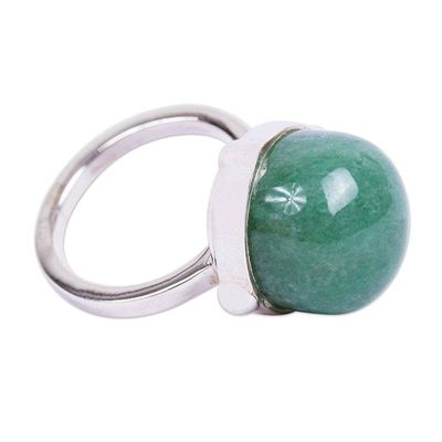 Alternate image for Natural Aventurine Ring Taxco Beacon