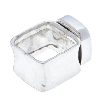 Alternate image for Taxco Silver and Natural Turquoise Cocktail Ring Always Azure