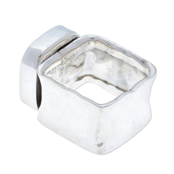 Alternate image for Taxco Silver and Natural Turquoise Cocktail Ring Always Azure