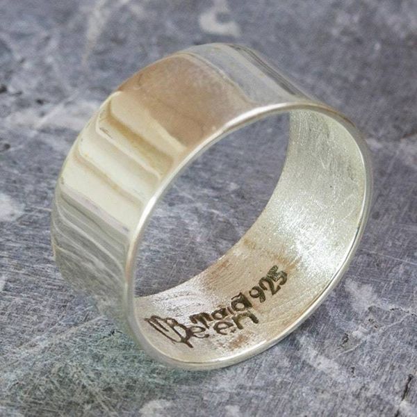 Alternate image for Handcrafted Polished Sterling Silver Band Ring from Mexico Shining Power
