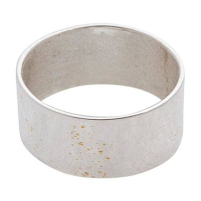 Alternate image for Handcrafted Polished Sterling Silver Band Ring from Mexico Shining Power