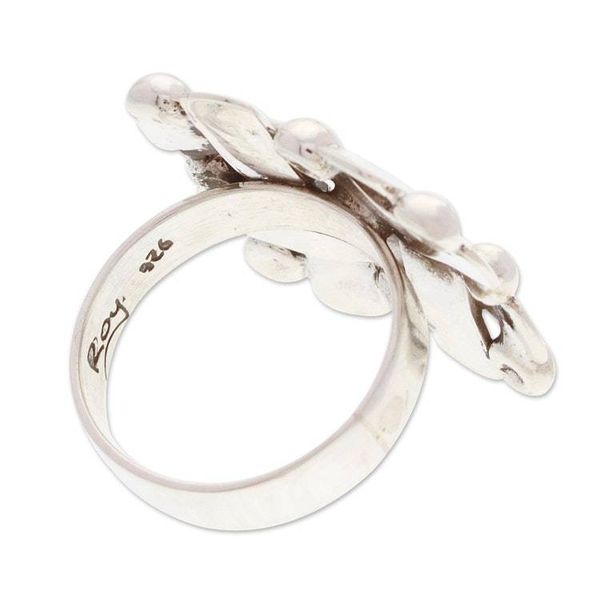 Alternate image for Polished Taxco Sterling Silver Cocktail Ring Braided Gala