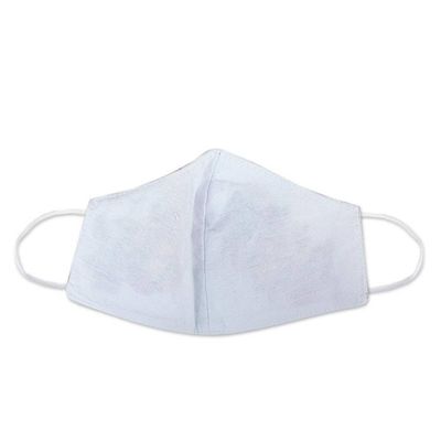 Alternate image for Hand Embroidered Reusable Cotton Mask from Mexico Rose Garden