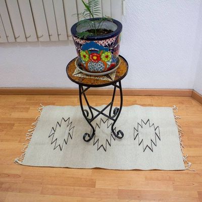 Primary image for Beige and Brown Geometric-Patterned Zapotec Wool Rug 2x3 Beige Splendor