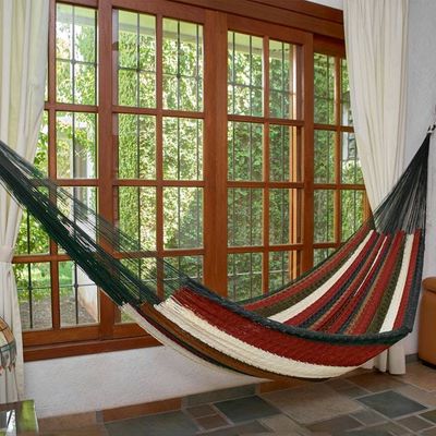 Alternate image for Striped Rope Hammock Double Mother Earth