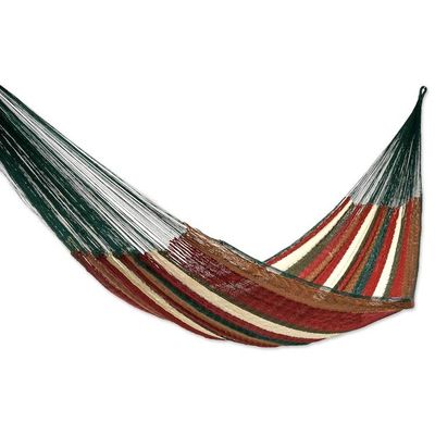 Alternate image for Striped Rope Hammock Double Mother Earth
