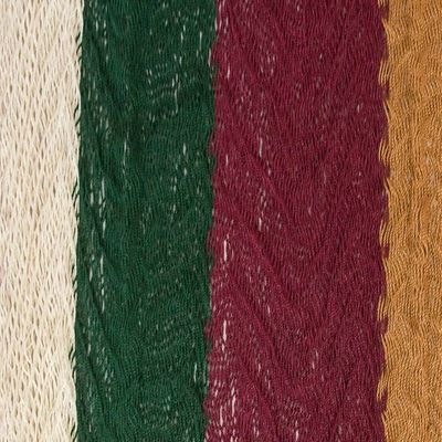 Alternate image for Striped Rope Hammock Double Mother Earth