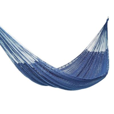 Alternate image for Handmade Navy Blue Hammock Single Uxmal Navy