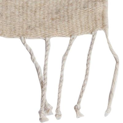 Alternate image for Black and Natural Blocks Wool Area Rug Block Party