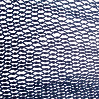 Alternate image for Fringed Navy Blue Cotton Hammock from Mexico Triple Navy Blue Cascade