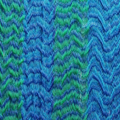Alternate image for Handmade Striped Rope Hammock Double Cool Lagoon