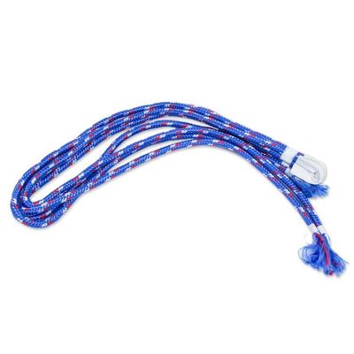 Alternate image for Handmade Striped Rope Hammock Double Cool Lagoon