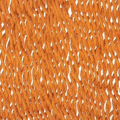 Alternate image for Hand Woven Orange Cotton Double Size Hammock Radiant Sun