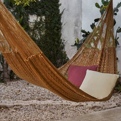 Alternate image for Solid Mayan Hammock Single Summer Sun