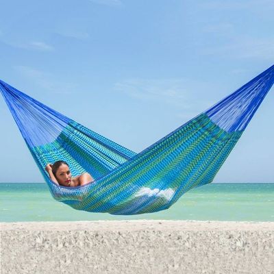 Alternate image for Hand Crafted Cotton Blend Mayan Hammock Double Cool Maya