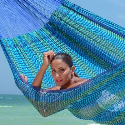 Alternate image for Hand Crafted Cotton Blend Mayan Hammock Double Cool Maya