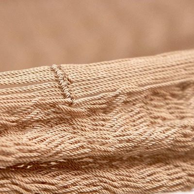 Alternate image for Handwoven Bronze Nylon Maya Double Hammock Golden Sun