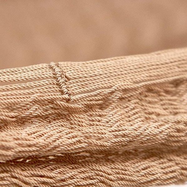 Alternate image for Handwoven Bronze Nylon Maya Double Hammock Golden Sun