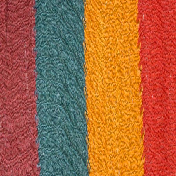 Alternate image for Unique Rope Hammock from Mexico Double Red Wine Sunset