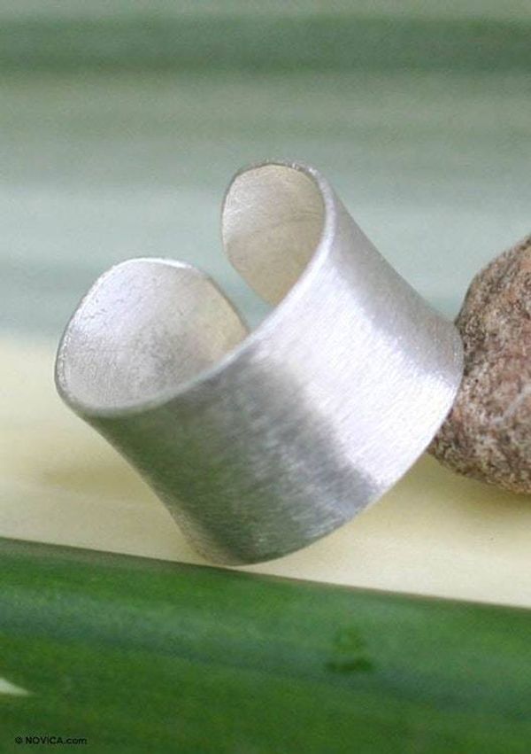 Alternate image for Modern Sterling Silver Band Ring Be Original