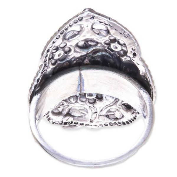 Alternate image for Floral Sterling Silver Cocktail Ring from Thailand Charming Daisies