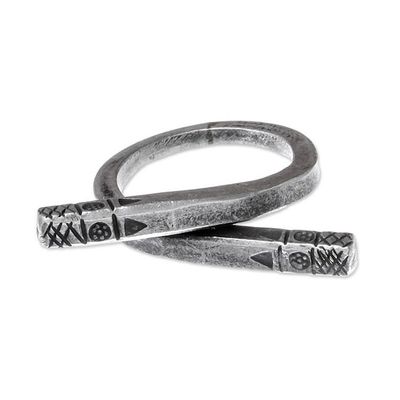 Alternate image for Karen Silver Wrap Ring Handcrafted in Thailand Chic Karen
