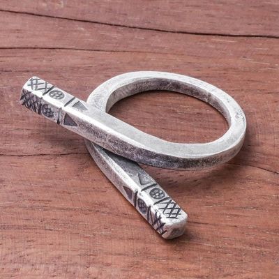 Alternate image for Karen Silver Wrap Ring Handcrafted in Thailand Chic Karen