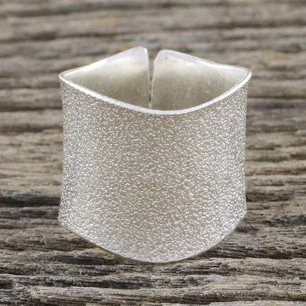 Alternate image for Sterling Silver Wrap Ring from Thai Hill Tribes Frosty Beauty