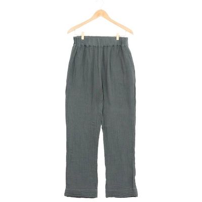 Alternate image for Hand Made Double Gauze Cotton Pants Cool Classic in Grey
