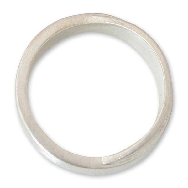 Alternate image for Handmade Modern Sterling Silver Band Ring Infinite Lanna