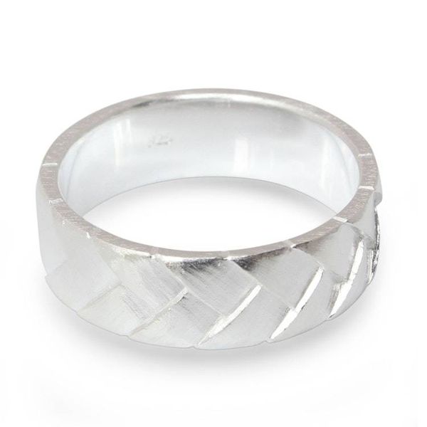 Alternate image for Sterling Silver Band Ring Woven Destiny
