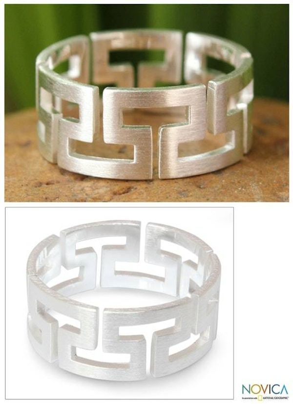 Alternate image for Hand Crafted Sterling Silver Band Ring Timeless