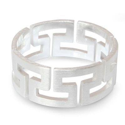 Alternate image for Hand Crafted Sterling Silver Band Ring Timeless