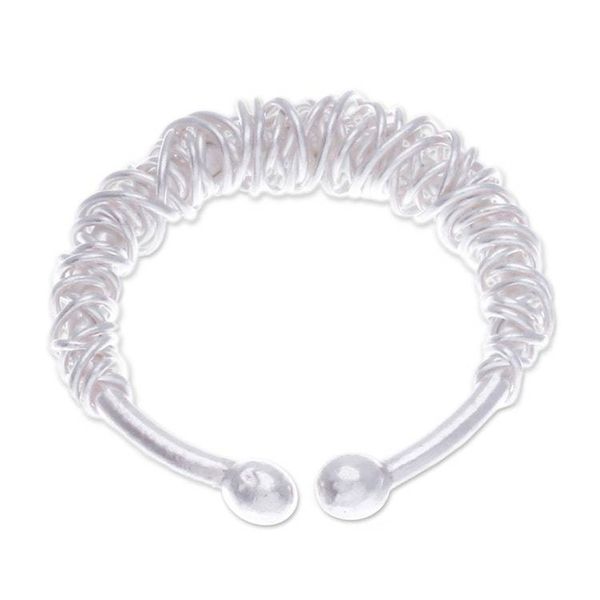 Alternate image for Hand Made 950 Silver Wrap Ring Thai Spindle