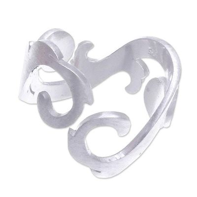 Alternate image for Artisan Crafted Sterling Silver Band Ring Sunlit Sea