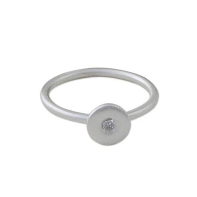 Alternate image for Sterling Silver and CZ Cocktail Ring from Thailand Sparkling Eye