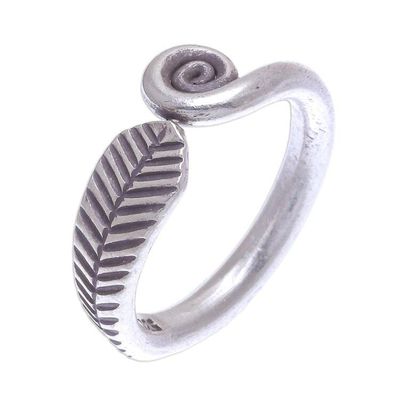 Alternate image for Hand Made Sterling Silver Spiral Band Ring Different Drum