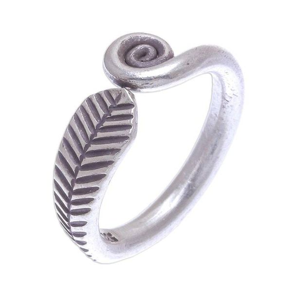 Alternate image for Hand Made Sterling Silver Spiral Band Ring Different Drum
