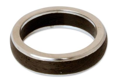 Alternate image for Mens Wood Band Ring Moon Hero