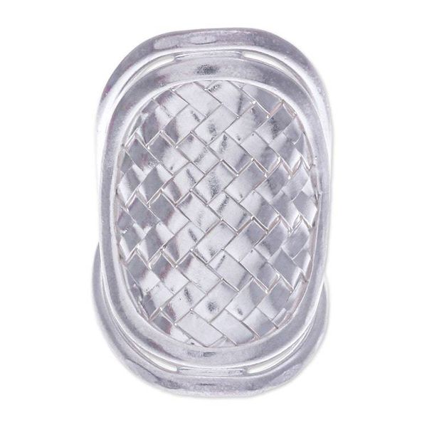 Alternate image for Modern Sterling Silver Band Ring Woven Rapture