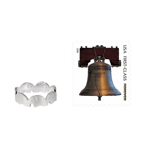 Alternate image for Sterling Silver Elephant Band Ring Handcrafted in Thailand Pachyderm Party